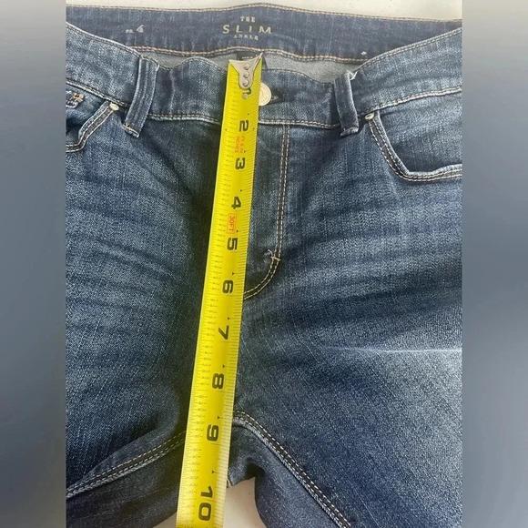 White House Black Market Jeans | The Slim Ankle Raw Hem Size 4 EUC 0134 - Picture 7 of 10